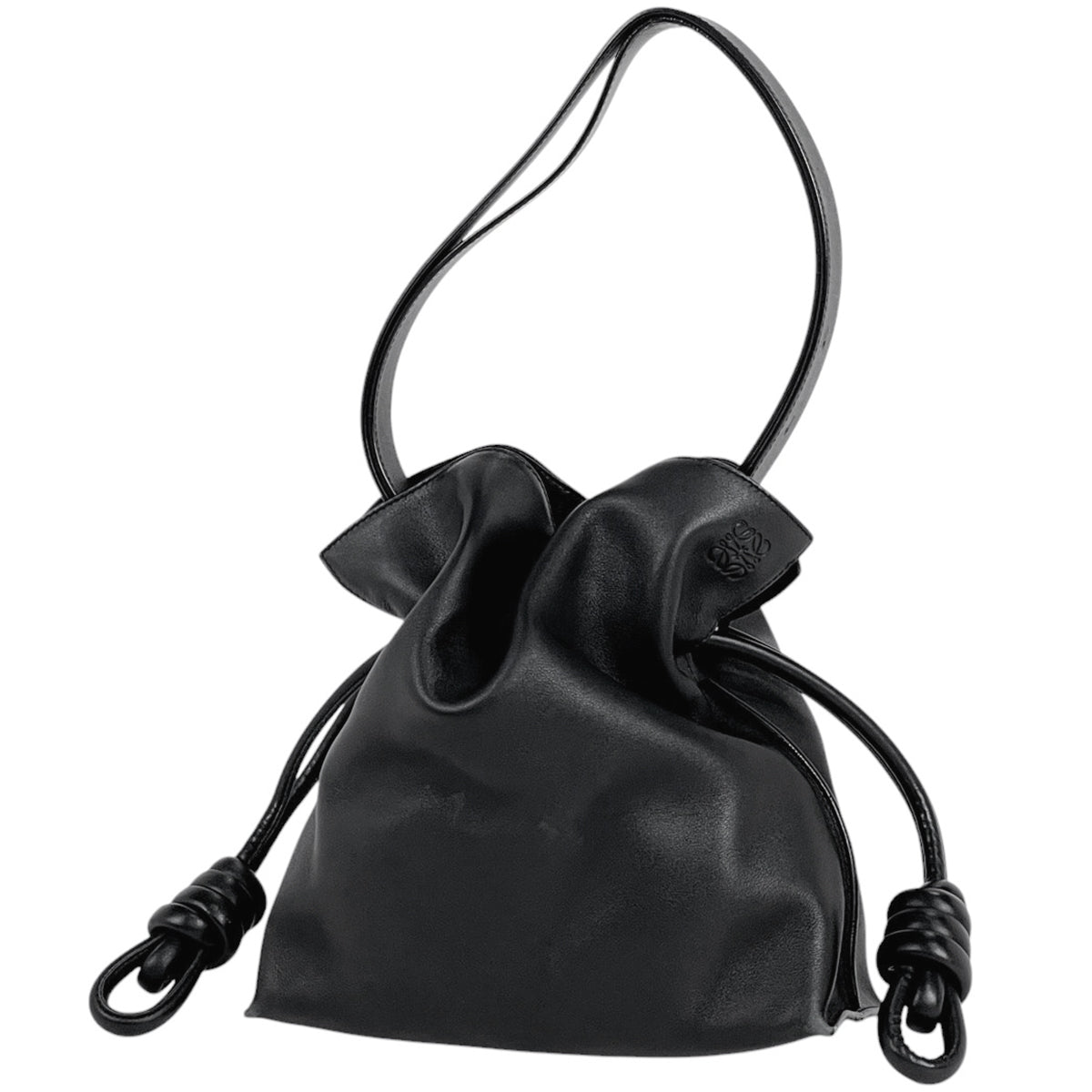 LOEWE ロエベ アナグラム フラメンコクラッチ ナッパレザー 巾着
