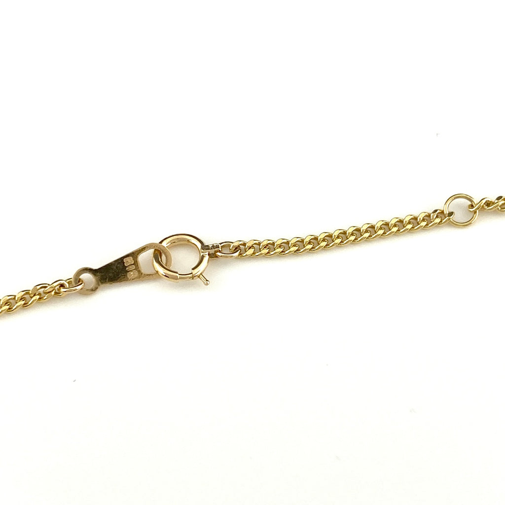 メレダイヤ デザインネックレス YG イエローゴールド ペンダント ネックレス K18 ダイヤモンド レディース 【中古】 
 ラッピング可
