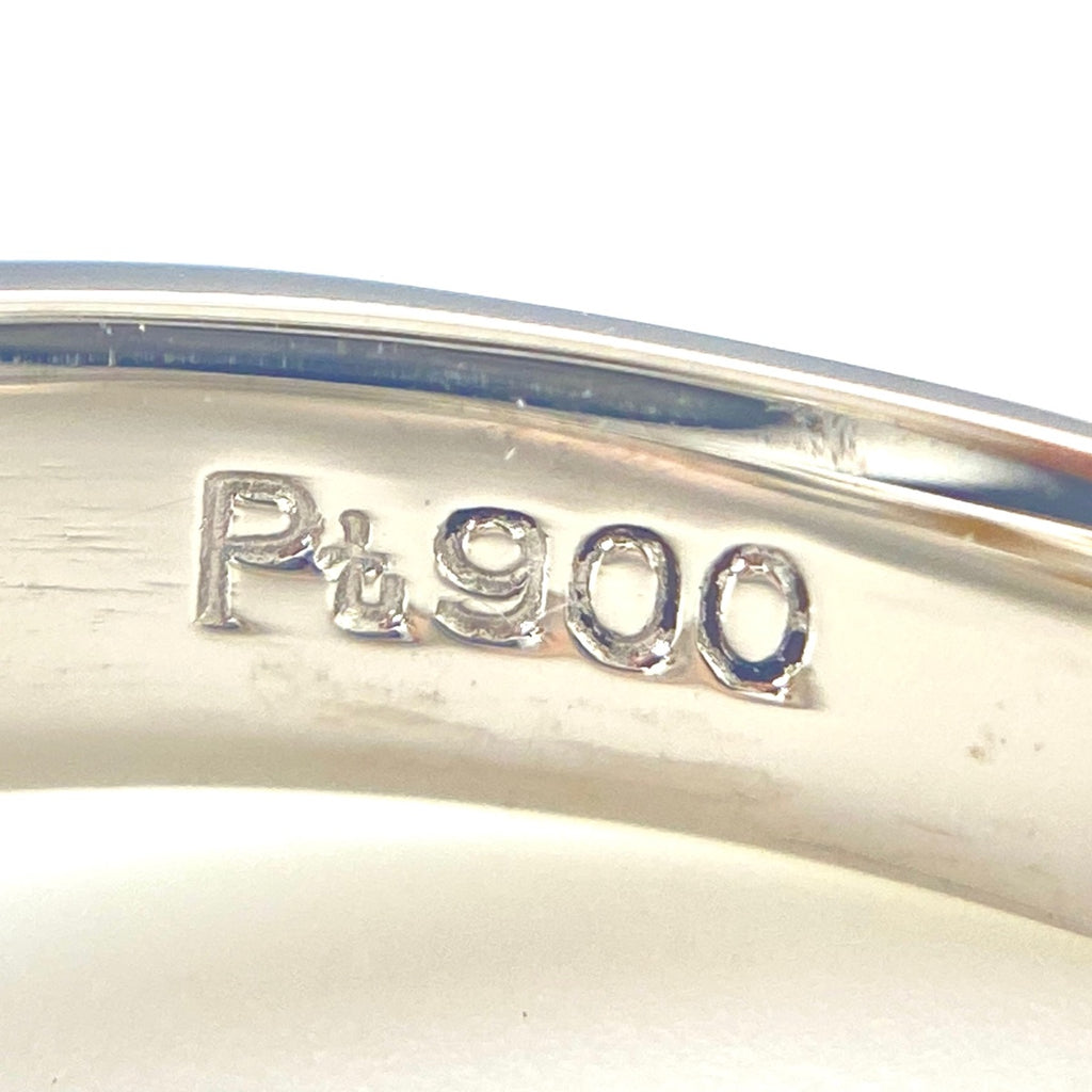 パール デザインリング プラチナ 指輪 メレダイヤ 真珠 リング 12号 Pt900 パール ダイヤモンド レディース 【中古】nbjwl