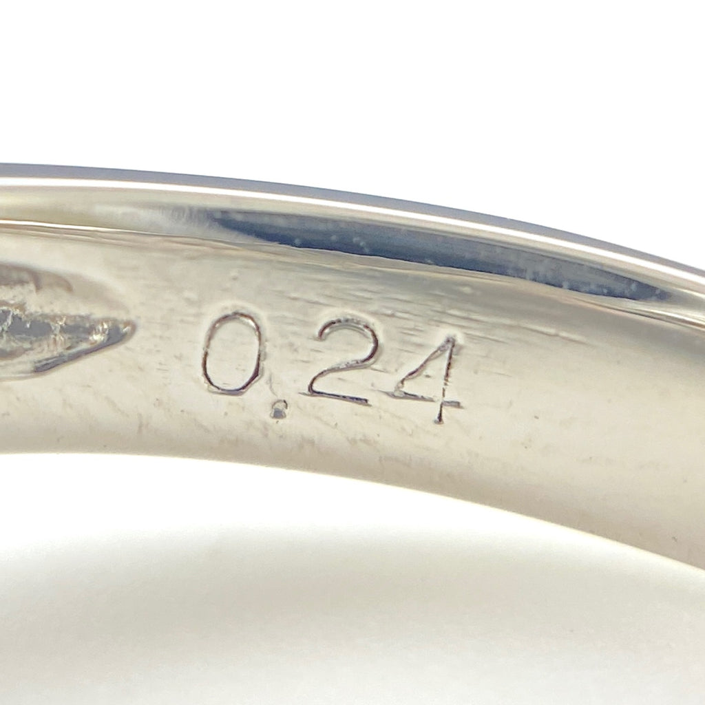 パール デザインリング プラチナ 指輪 メレダイヤ 真珠 リング 12号 Pt900 パール ダイヤモンド レディース 【中古】nbjwl