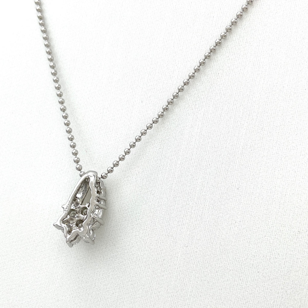 メレダイヤ デザインネックレス プラチナ ペンダント ネックレス Pt900 Pt850 ダイヤモンド レディース 【中古】nbjwl