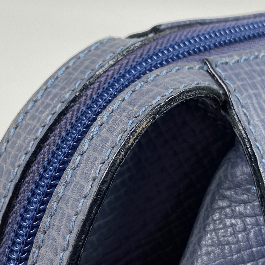 ロエベ ロゴ ショルダーバッグ ワンショルダー ショルダーバッグ レザー ブルー レディース 【中古】brbag