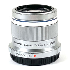 【在庫一掃】 オリンパス OLYMPUS M.ZUIKO DIGITAL 45mm F1.8 シルバー 一眼カメラ用レンズ（オートフォーカス） 【中古】cambb