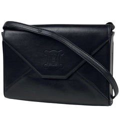 セリーヌ ブラゾン ショルダーバッグ 2WAY クラッチバッグ ショルダーバッグ レザー ブラック レディース 【中古】brbag