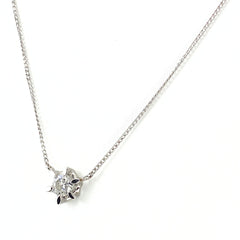 ダイヤモンド デザインネックレス プラチナ ペンダント ネックレス Pt850 ダイヤモンド レディース 【中古】nbjwl