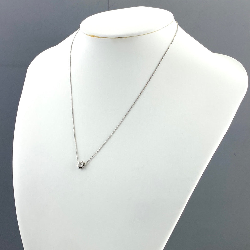 ダイヤモンド デザインネックレス プラチナ ペンダント ネックレス Pt850 ダイヤモンド レディース 【中古】nbjwl