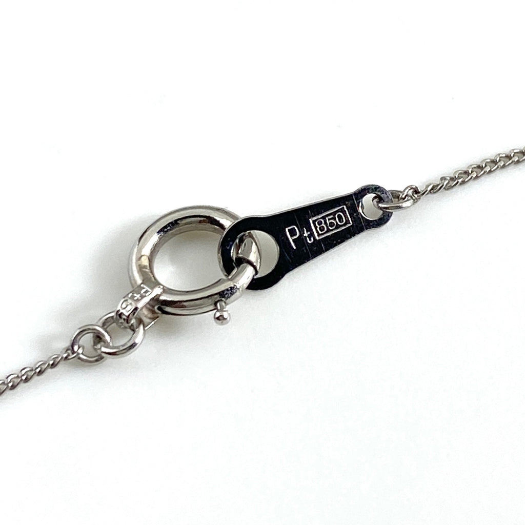 ダイヤモンド デザインネックレス プラチナ ペンダント ネックレス Pt850 ダイヤモンド レディース 【中古】nbjwl