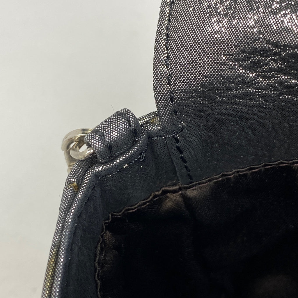 【最終値引き】 フェンディ ズッカロゴ チェーン ショルダーバッグ 2WAY クラッチ ショルダーバッグ シルバー 8BP046 レディース 【中古】
