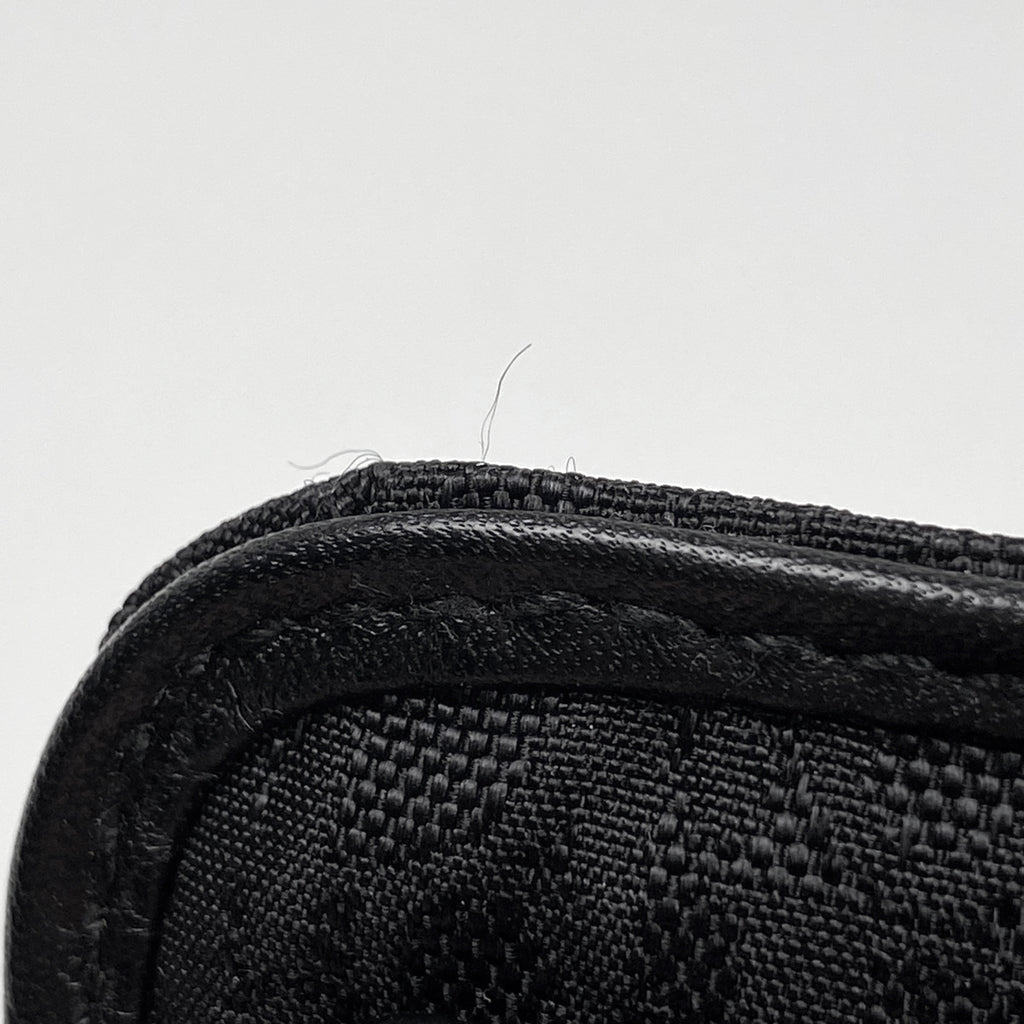 クリスチャンディオール トロッター柄 ウエストバッグ ボディバッグ キャンバス ブラック レディース 【中古】brbag