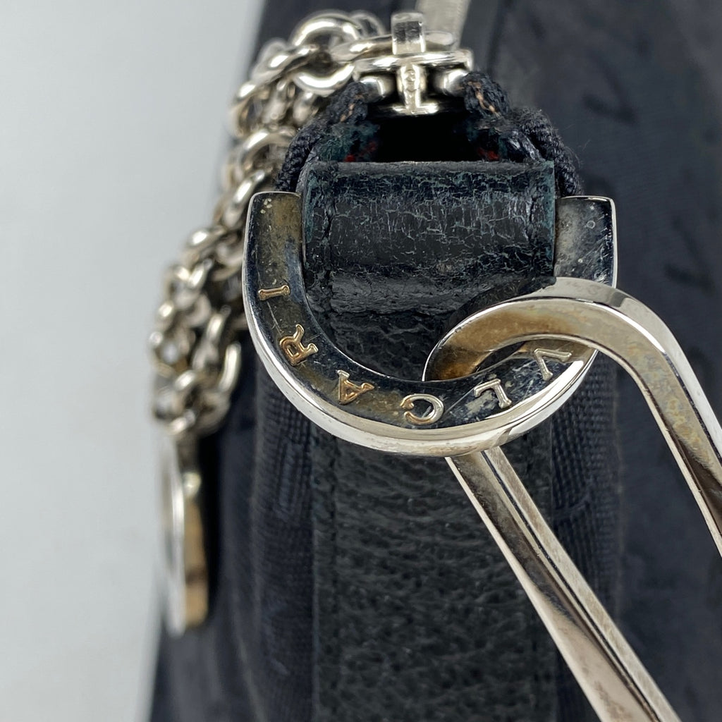 ブルガリ ロゴマニア ショルダーバッグ ワンショルダー ショルダーバッグ キャンバス ブラック レディース 【中古】brbag