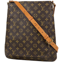 ルイ・ヴィトン ミュゼット 斜め掛け ショルダーバッグ モノグラム ブラウン M51256 レディース 【中古】brbag