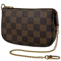 ルイ・ヴィトン ミニ ポシェット アクセソワール メイク コスメ アクセサリーポーチ ダミエ ブラウン N58009 レディース 【中古】brbag