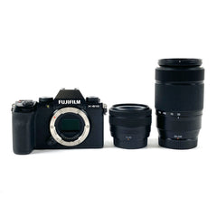 富士フイルム FUJIFILM X-S10 ダブルズーム レンズキット ブラック デジタル ミラーレス 一眼カメラ 【中古】cambb
