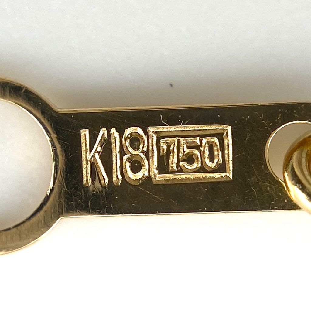 メレダイヤ デザインブレスレット YG イエローゴールド 腕輪 ブレスレット K18 750 ダイヤモンド レディース 【中古】nbjwl