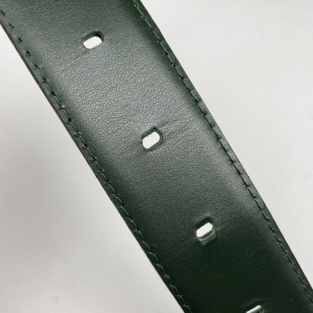 ルイ・ヴィトン サンチュール クラシック M6843 ベルト タイガ エピセア(グリーン) メンズ 【中古】brbag