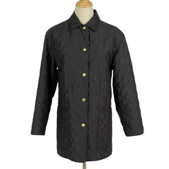 サルヴァトーレフェラガモ ロゴボタン コート キルティング アウター その他コート ポリエステル ブラック レディース 【中古】 brapp