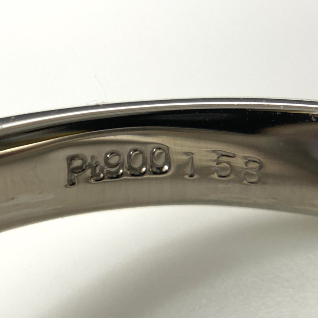 タンザナイト デザインリング プラチナ メレダイヤ 指輪 リング 10.5号 Pt900 タンザナイト ダイヤモンド レディース 【中古】nbjwl