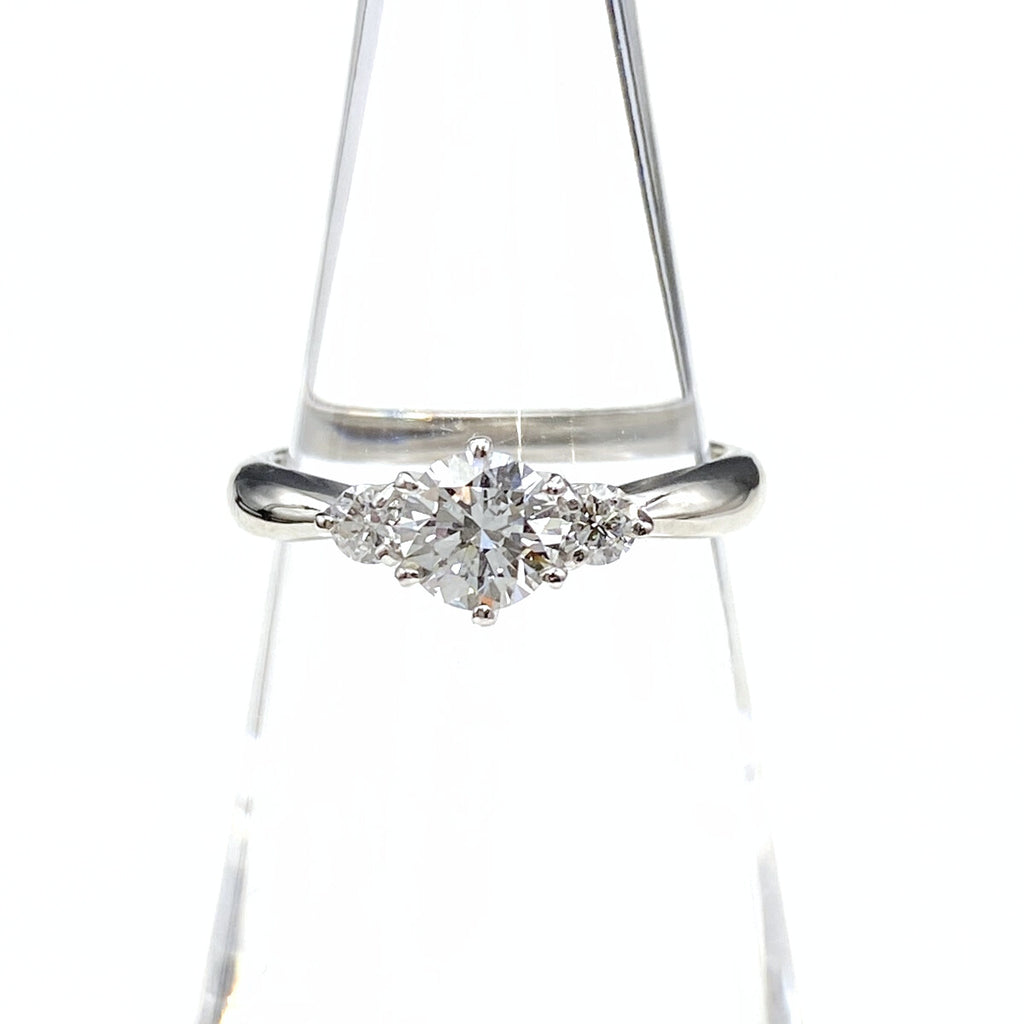 ダイヤモンド デザインリング プラチナ メレダイヤ 指輪 リング 7.5号 Pt900 ダイヤモンド レディース 【中古】nbjwl