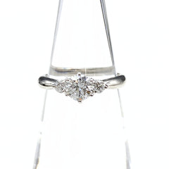 ダイヤモンド デザインリング プラチナ メレダイヤ 指輪 リング 7.5号 Pt900 ダイヤモンド レディース 【中古】nbjwl