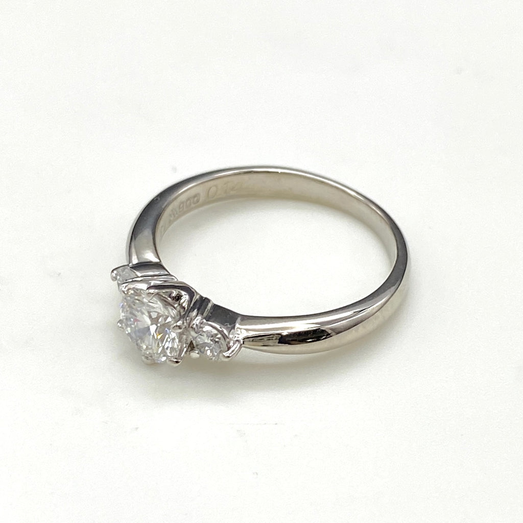 ダイヤモンド デザインリング プラチナ メレダイヤ 指輪 リング 7.5号 Pt900 ダイヤモンド レディース 【中古】nbjwl