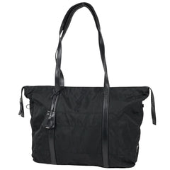 プラダ ロゴプレート トートバッグ ショルダーバッグ トートバッグ ナイロン ネロ(ブラック) レディース 【中古】brbag