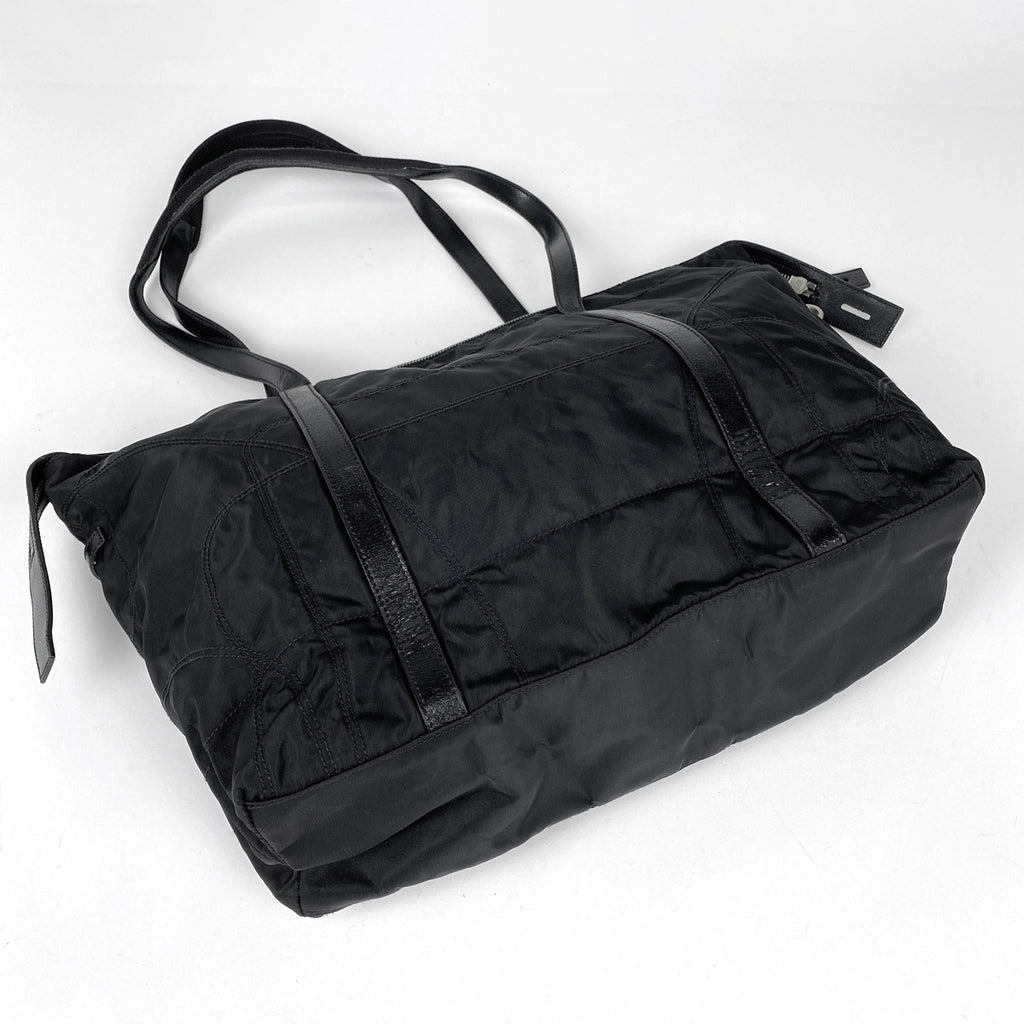 プラダ ロゴプレート トートバッグ ショルダーバッグ トートバッグ ナイロン ネロ(ブラック) レディース 【中古】brbag