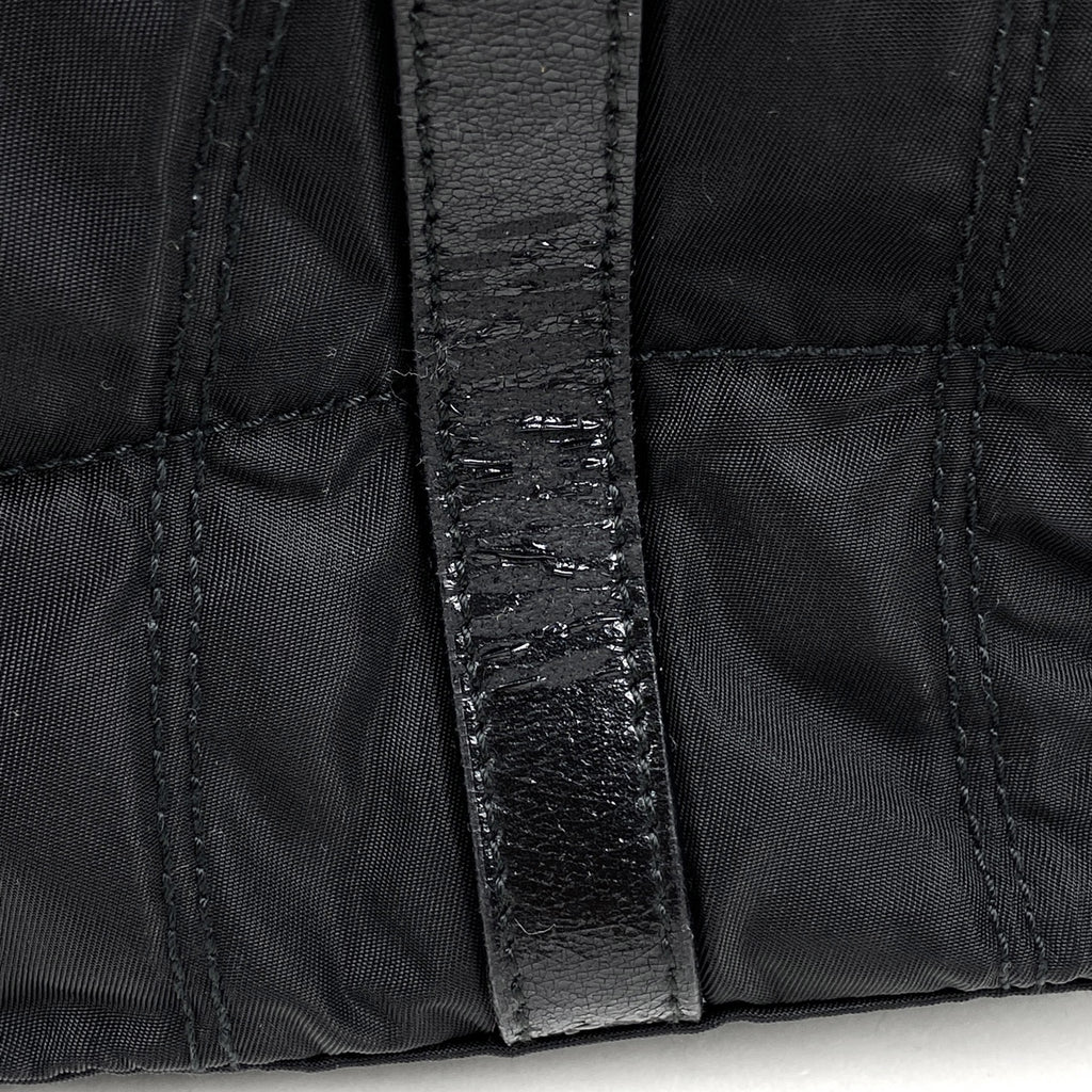プラダ ロゴプレート トートバッグ ショルダーバッグ トートバッグ ナイロン ネロ(ブラック) レディース 【中古】brbag