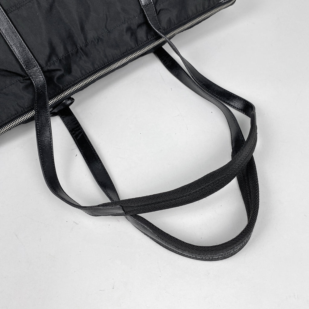 プラダ ロゴプレート トートバッグ ショルダーバッグ トートバッグ ナイロン ネロ(ブラック) レディース 【中古】brbag