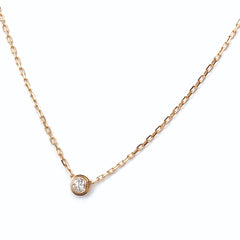 カルティエ ダムール SM ネックレス PG ピンクゴールド ペンダント ネックレス 750 ダイヤモンド レディース 【中古】brjwl