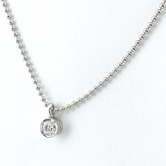 ダイヤモンド デザインネックレス プラチナ ペンダント ネックレス Pt850 ダイヤモンド レディース 【中古】nbjwl