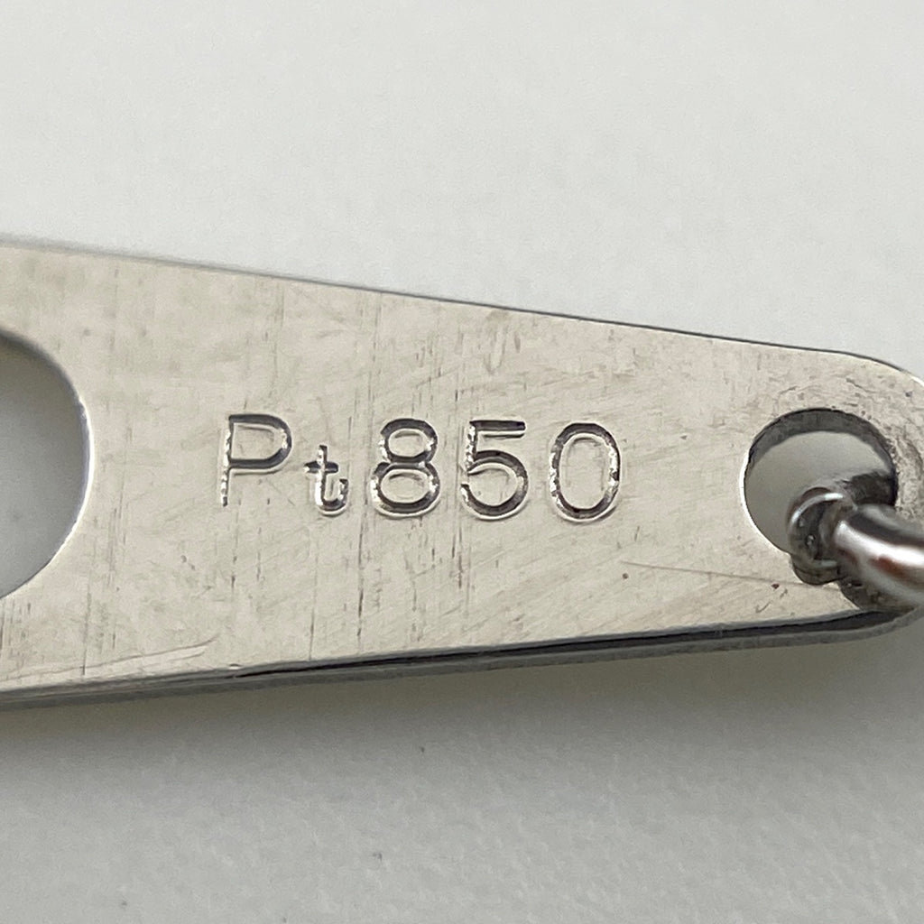 サファイア デザインネックレス プラチナ メレダイヤ ペンダント ネックレス Pt900 Pt850 サファイア レディース 【中古】nbjwl