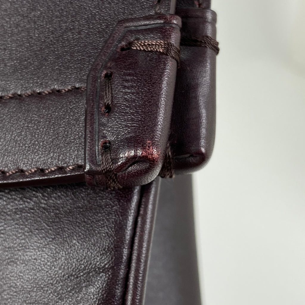 ダンヒル ロゴ トートバッグ 肩掛け アルフレッド トートバッグ レザー ボルドー メンズ 【中古】brbag