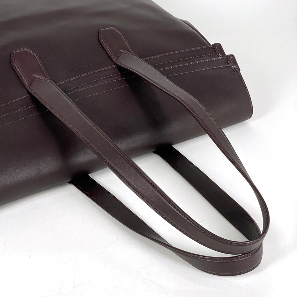 ダンヒル ロゴ トートバッグ 肩掛け アルフレッド トートバッグ レザー ボルドー メンズ 【中古】brbag