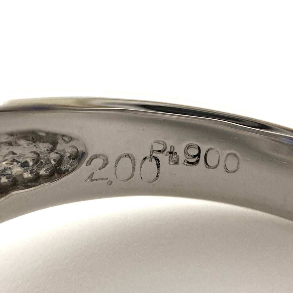 タンザナイト デザインリング プラチナ 指輪 メレダイヤ リング 10.5号 Pt900 タンザナイト ダイヤモンド レディース 【中古】 
 ラッピング可