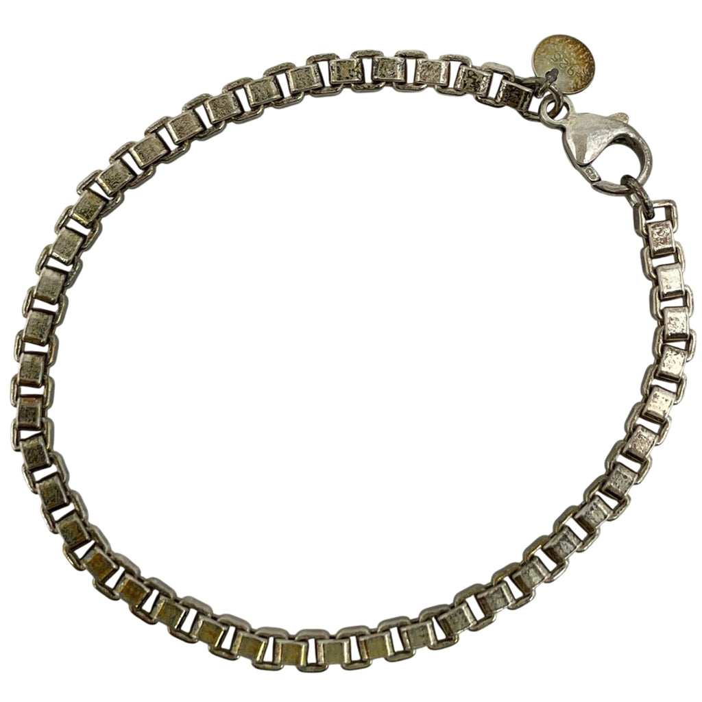 ティファニー ベネチアン ブレスレット 腕輪 チェーン ブレスレット シルバー925 シルバー レディース 【中古】bracc