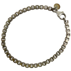 ティファニー ベネチアン ブレスレット 腕輪 チェーン ブレスレット シルバー925 シルバー レディース 【中古】bracc