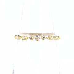 リメイク メレダイヤ デザインリング YG イエローゴールド 指輪 リング 11号 K18 ダイヤモンド レディースnbjwl