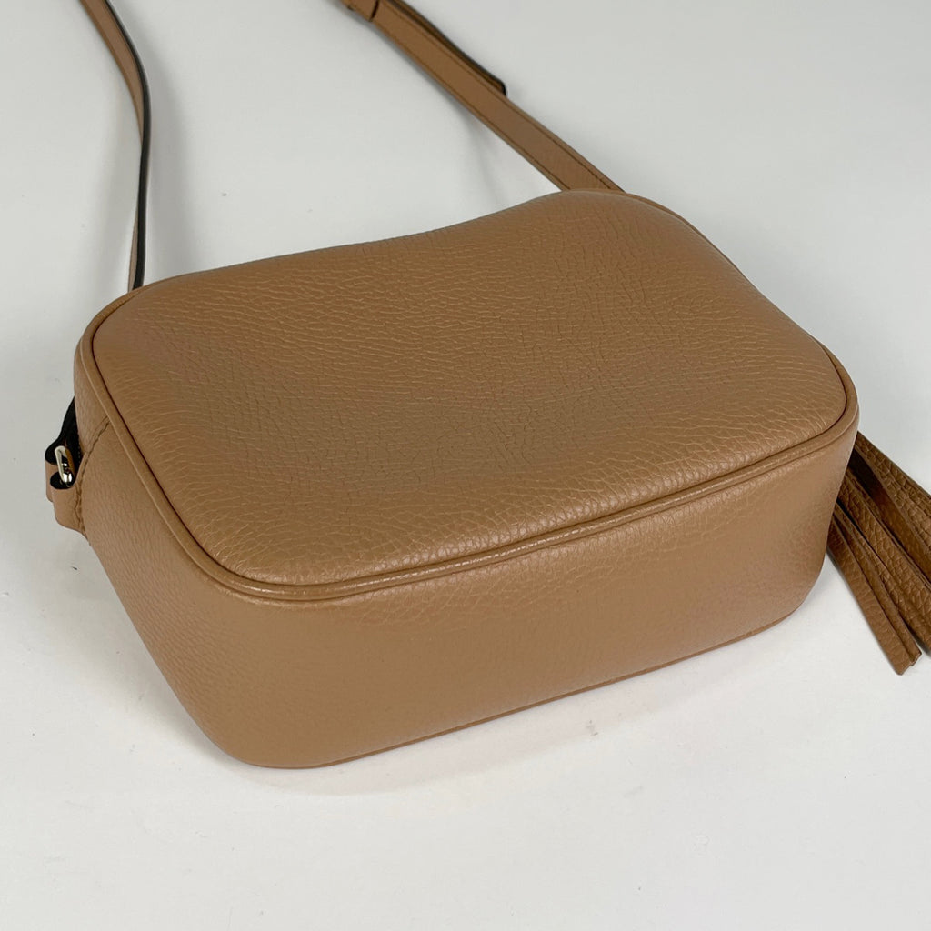 グッチ ソーホー ショルダーバッグ タッセル フリンジ ショルダーバッグ レザー ベージュ 308364 レディース 【中古】brbag