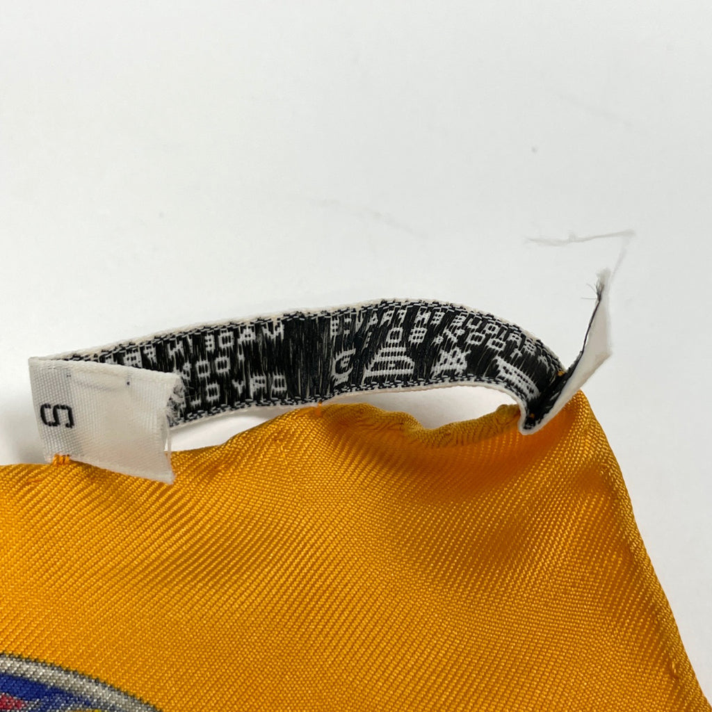 エルメス プチカレ Festival フェスティバル 祭典 スカーフ シルク オレンジ マルチカラー レディース 【中古】brbag