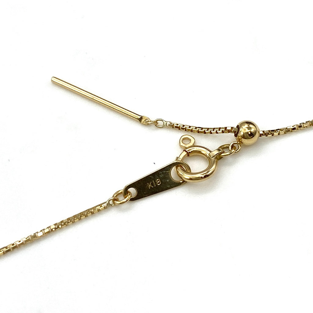 フラワーモチーフ デザインネックレス YG イエローゴールド ペンダント メレダイヤ 花 ネックレス K18 ダイヤモンド レディース 【中古】nbjwl