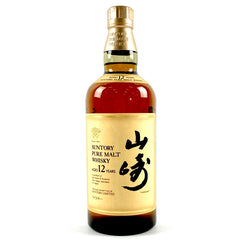 【東京都内限定お届け】 サントリー SUNTORY 山崎 12年 ピュアモルト 金花 750ml 国産ウイスキー 【古酒】liqbb