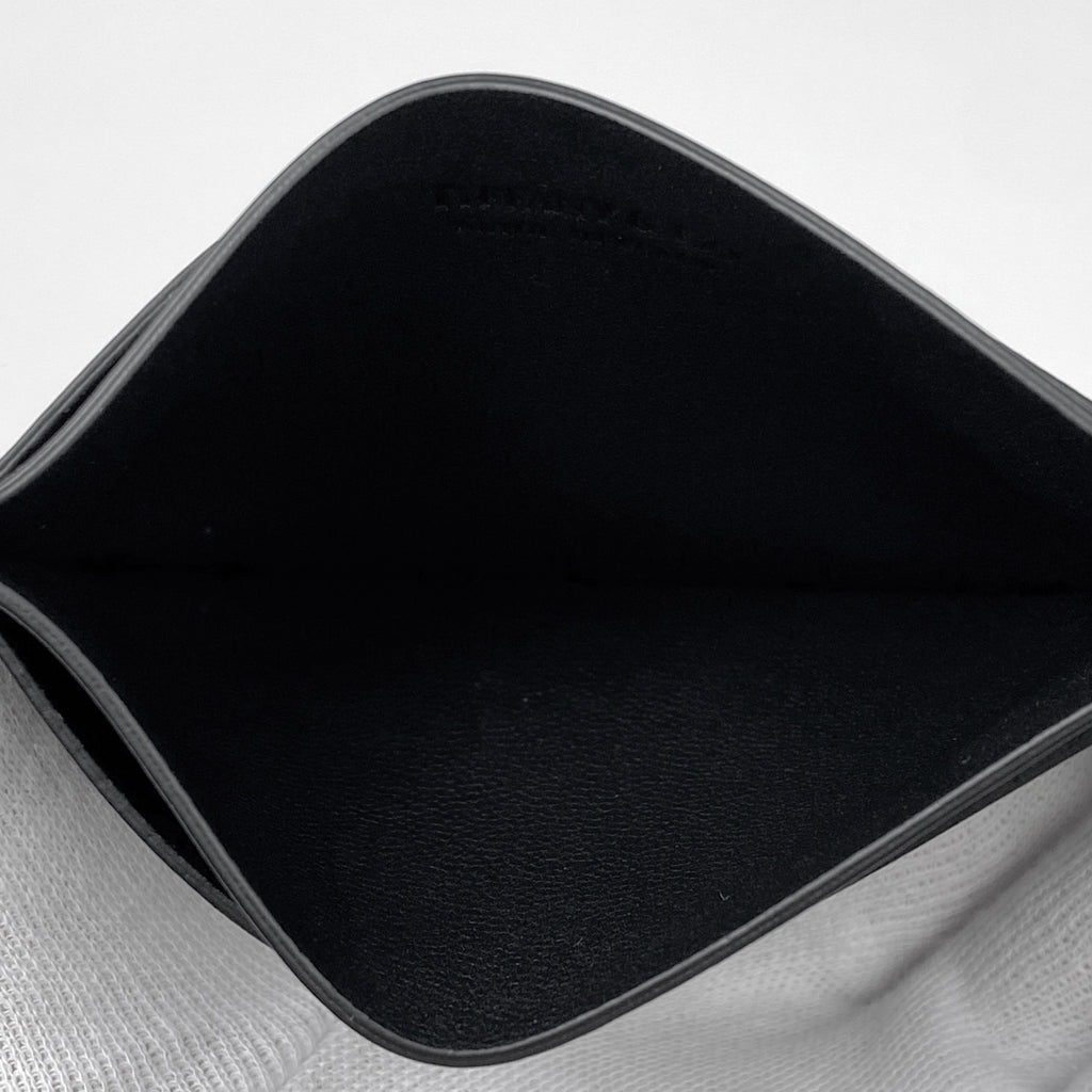 ティファニー ロゴ カードケース パスケース 定期入れ レザー ブラック レディース 【中古】brbag