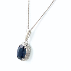 PT900 PT850 サファイア ネックレス プラチナ 1.87CT レディース 中古 nbjwl