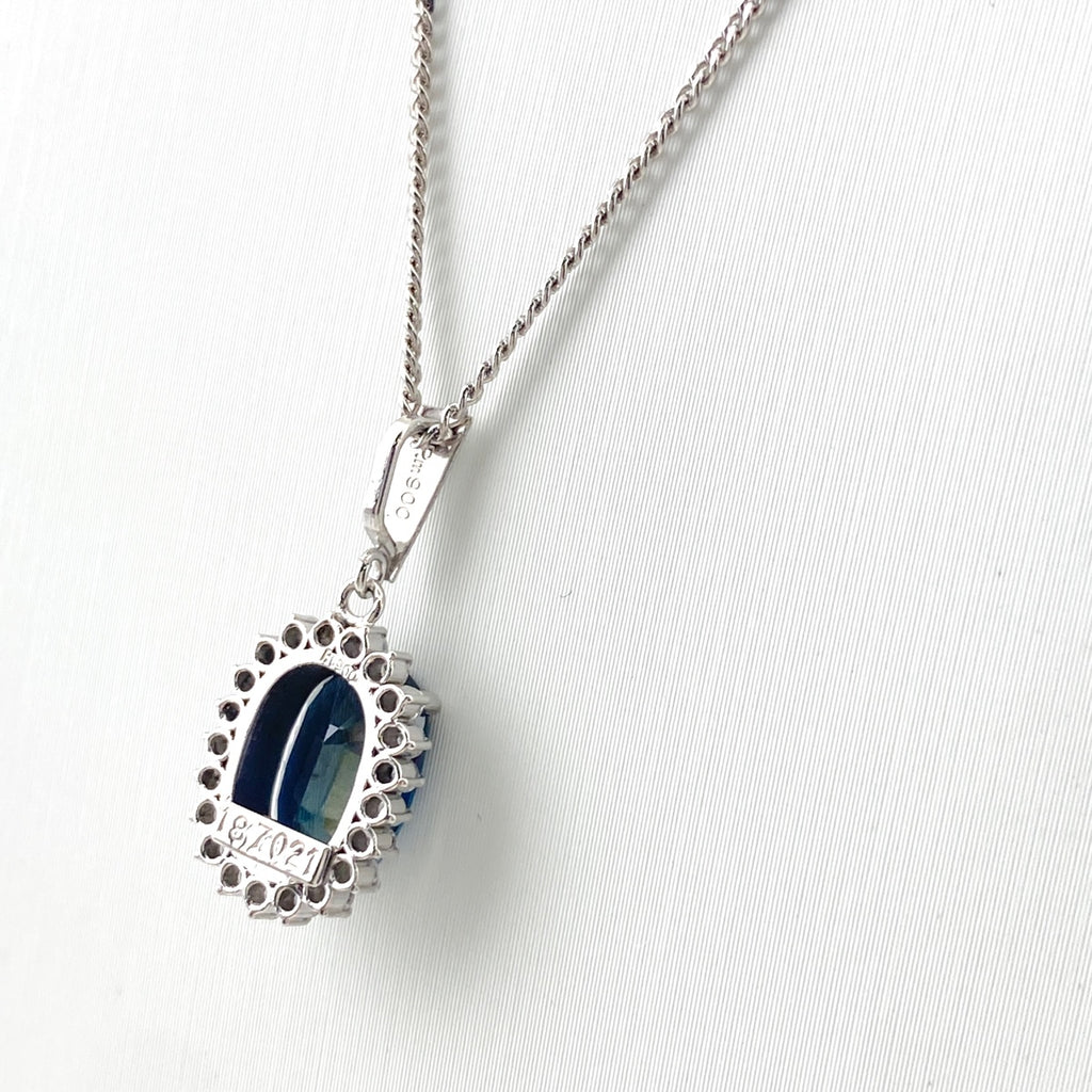 PT900 PT850 サファイア ネックレス プラチナ 1.87CT レディース 中古 nbjwl