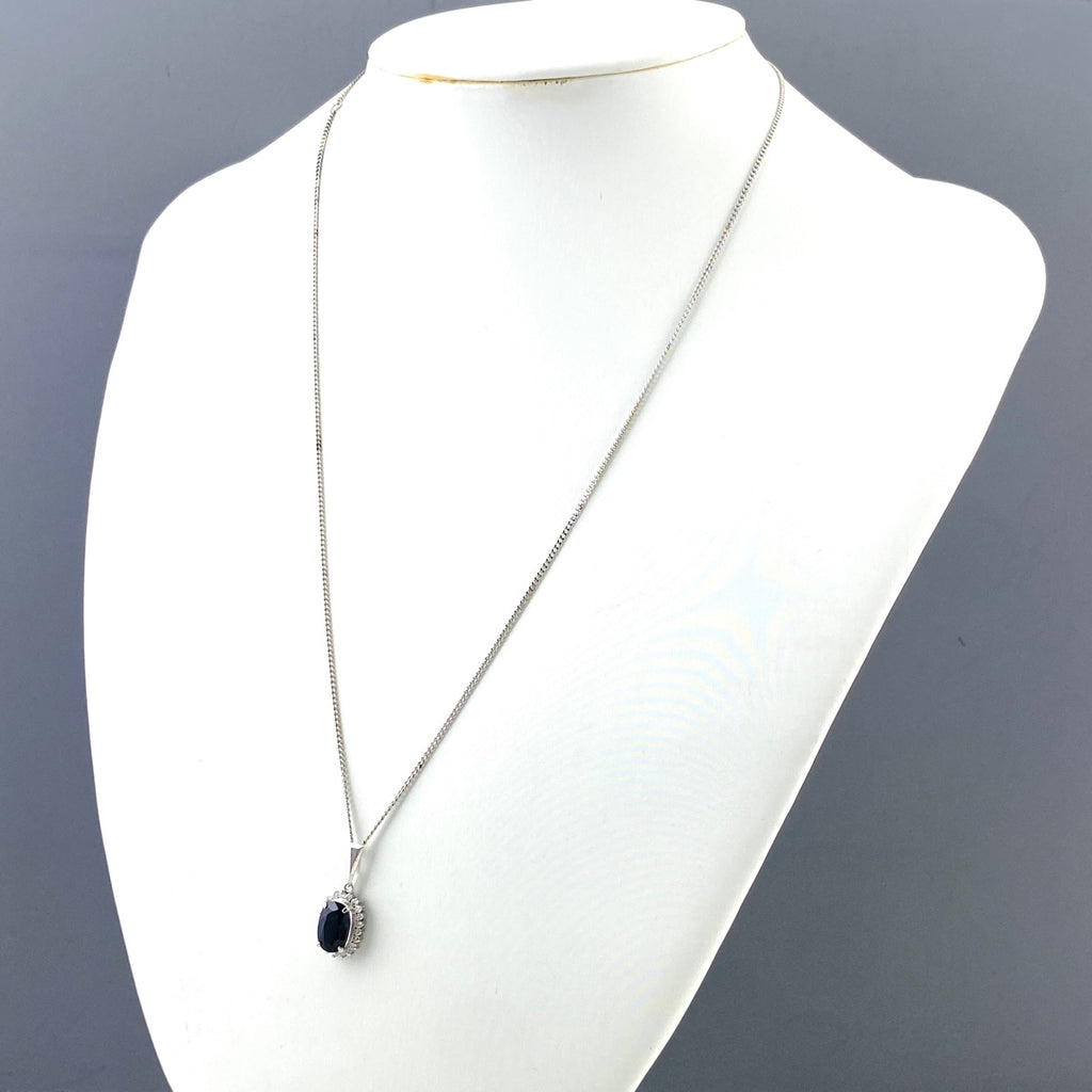 PT900 PT850 サファイア ネックレス プラチナ 1.87CT レディース 中古 nbjwl