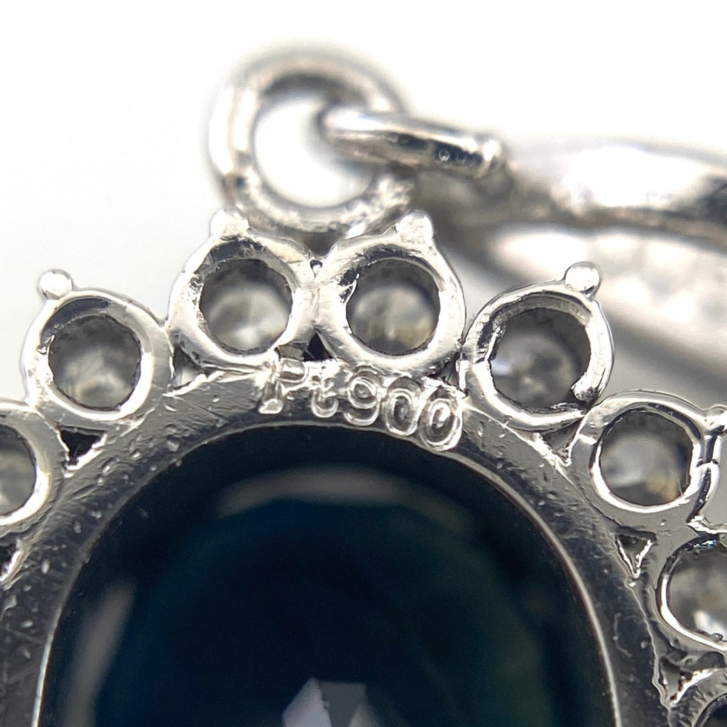 PT900 PT850 サファイア ネックレス プラチナ 1.87CT レディース 中古 nbjwl