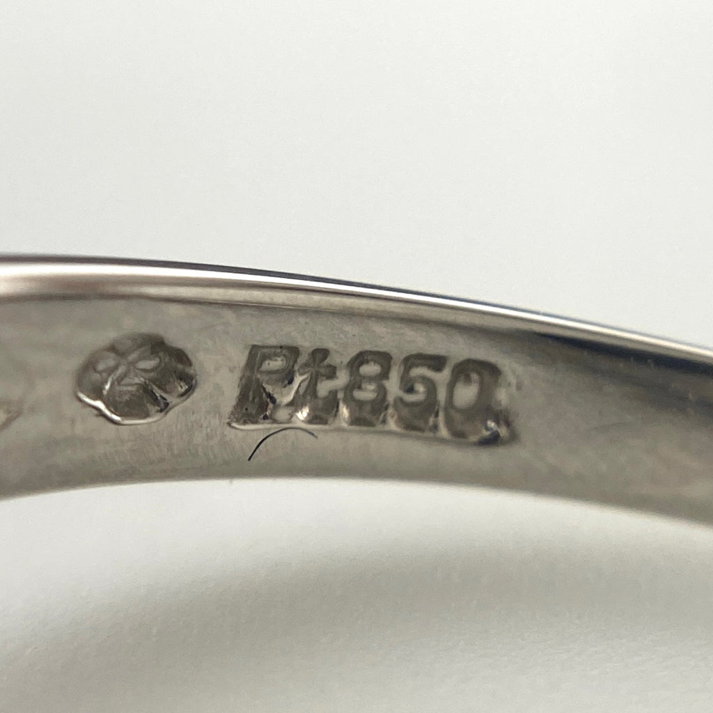 ルビー デザインリング プラチナ 指輪 メレダイヤ リング 12号 Pt850 ルビー ダイヤモンド レディース 【中古】nbjwl