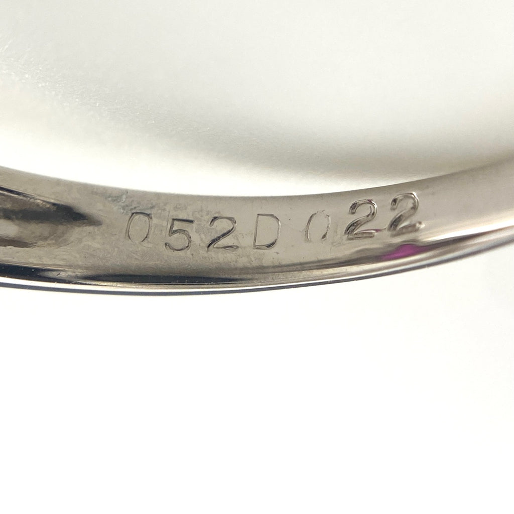 ルビー デザインリング プラチナ 指輪 メレダイヤ リング 12号 Pt850 ルビー ダイヤモンド レディース 【中古】nbjwl