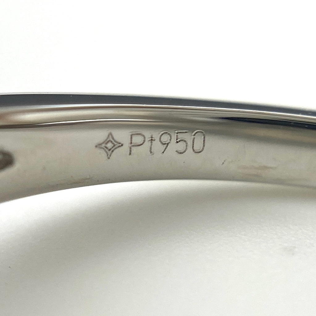 GSTV ダイヤモンド デザインリング プラチナ 指輪 メレダイヤ リング 15号 Pt950 ダイヤモンド レディース 【中古】brjwl