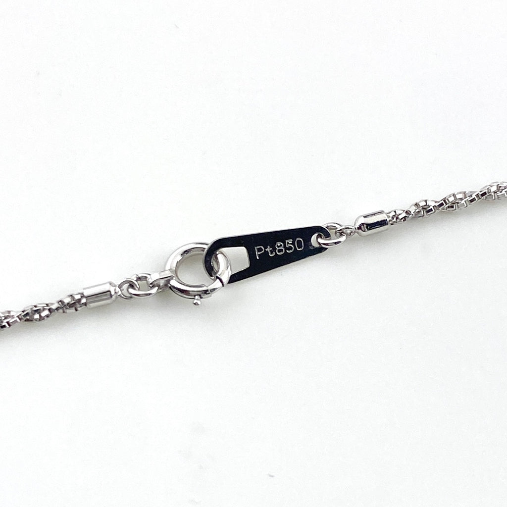 ダイヤモンド デザインネックレス プラチナ ペンダント ネックレス Pt850 ダイヤモンド レディース 【中古】nbjwl